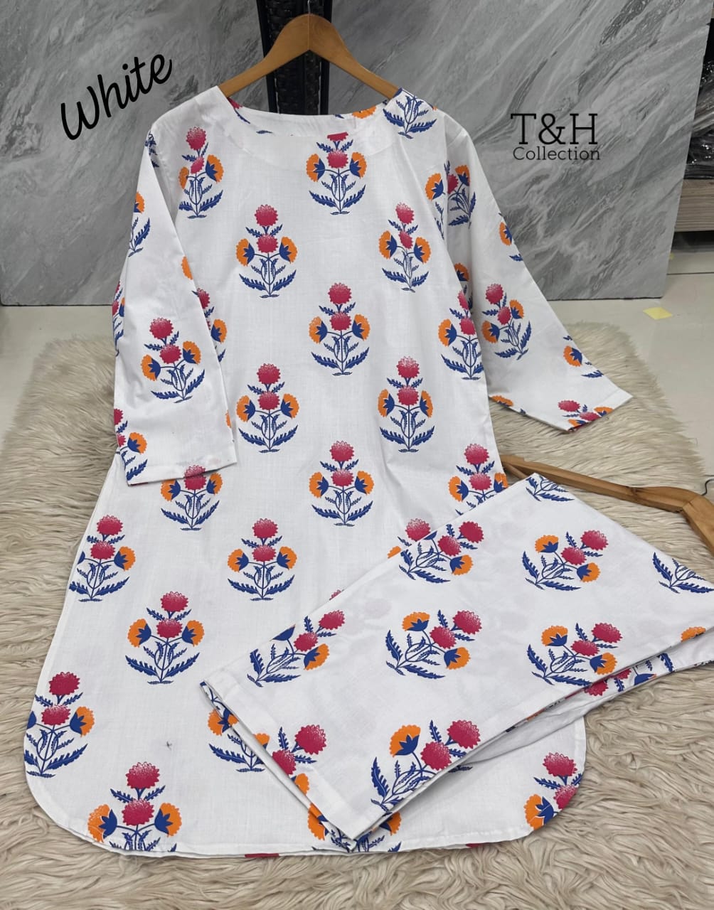 Block Print 2-Piece – Elegant Cotton Outfit