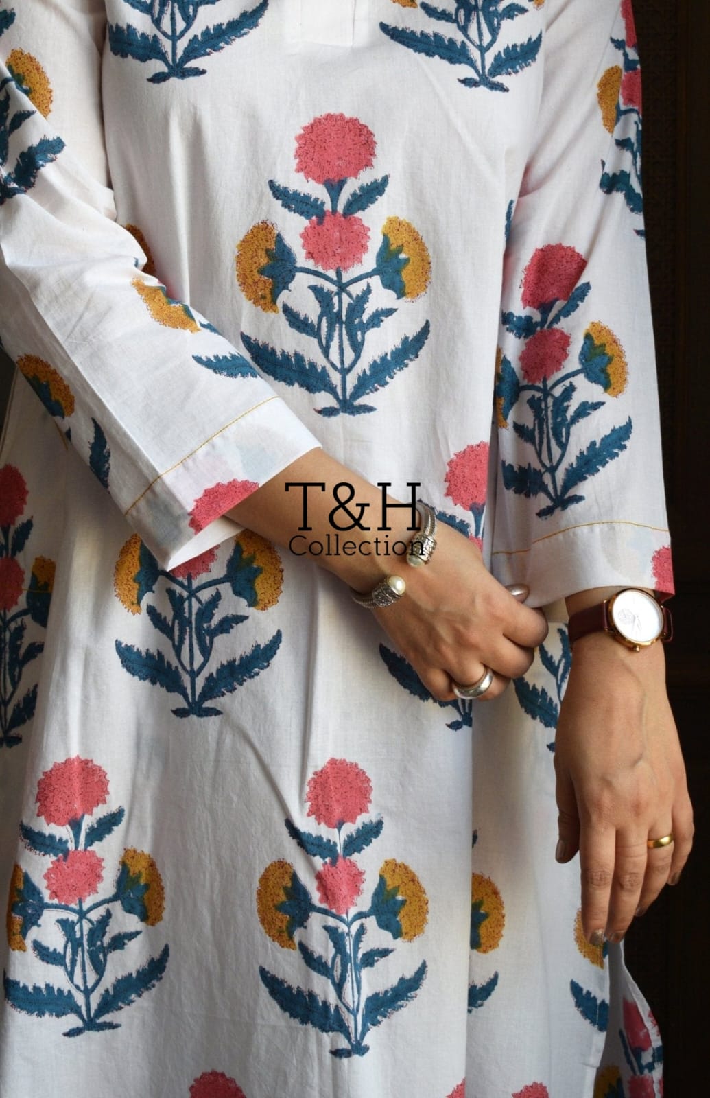 Block Print 2-Piece – Elegant Cotton Outfit