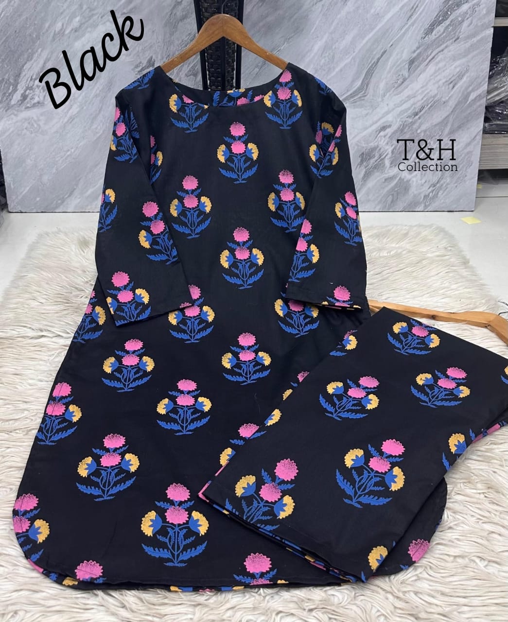 Block Print 2-Piece – Elegant Cotton Outfit