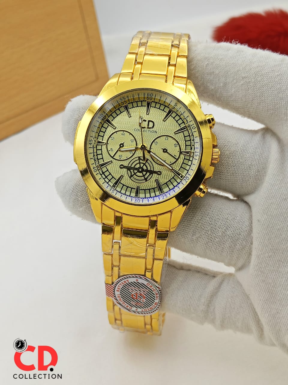 CD Collection Men’s Watch – Premium Brand Copy Model | Brass Chain & Case