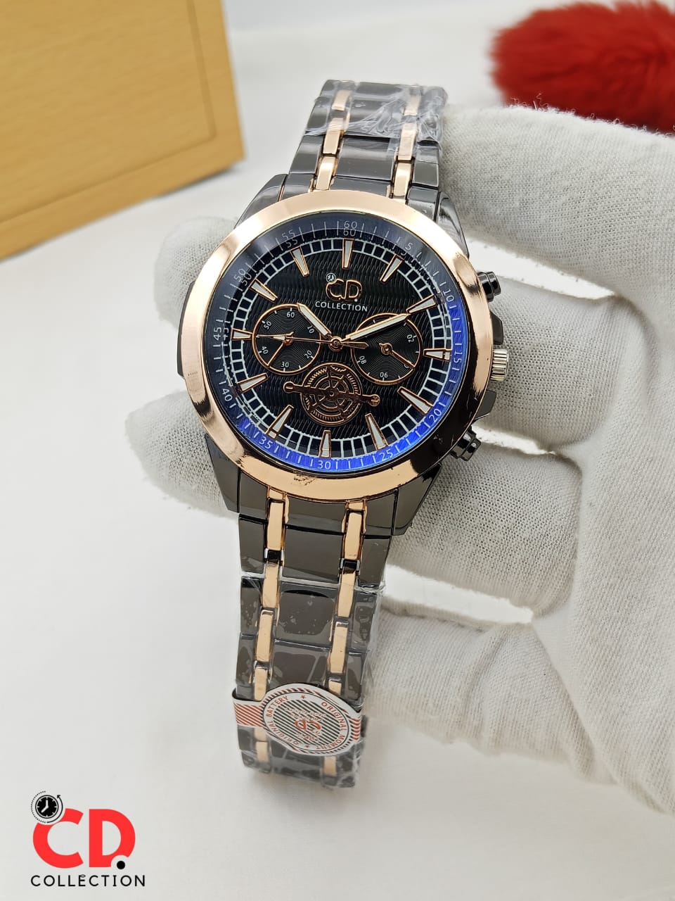 CD Collection Men’s Watch – Premium Brand Copy Model | Brass Chain & Case