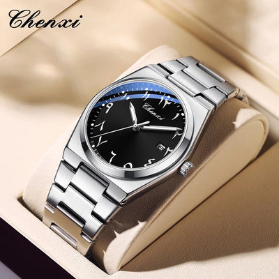 CHENXI Original Men’s Watch – PRX Arabic Dial | Stainless Steel | Date Working