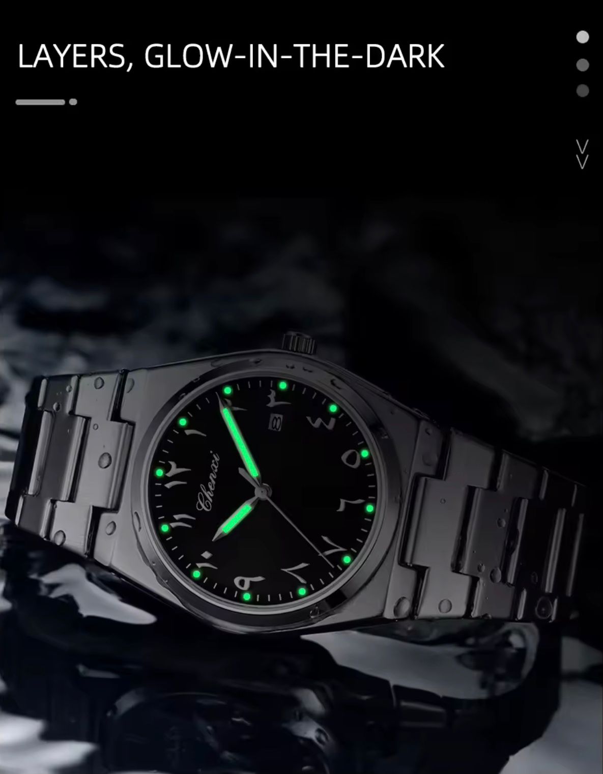 CHENXI Original Men’s Watch – PRX Arabic Dial | Stainless Steel | Date Working