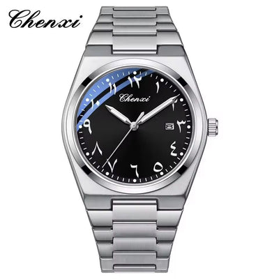 CHENXI Original Men’s Watch – PRX Arabic Dial | Stainless Steel | Date Working
