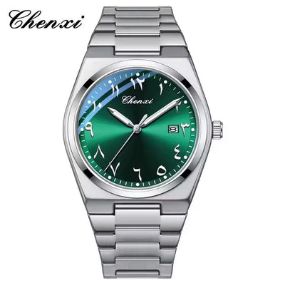 CHENXI Original Men’s Watch – PRX Arabic Dial | Stainless Steel | Date Working