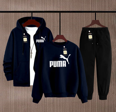 Men’s Winter 3-in-1 Suit | Hoodie, Sweatshirt & Trouser Set (Fleece Collection)