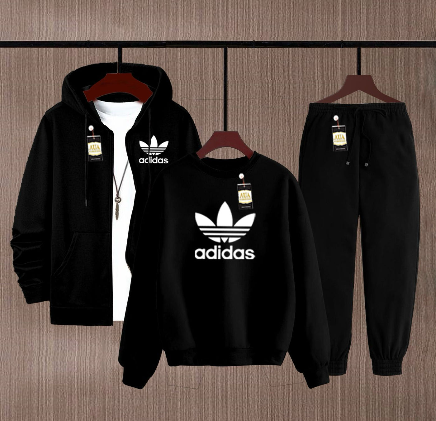 Men’s Winter 3-in-1 Suit | Hoodie, Sweatshirt & Trouser Set (Fleece Collection)