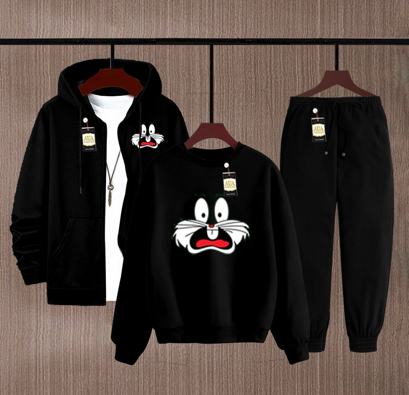 Men’s Winter 3-in-1 Suit | Hoodie, Sweatshirt & Trouser Set (Fleece Collection)