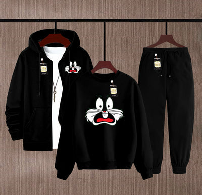 Men’s Winter 3-in-1 Suit | Hoodie, Sweatshirt & Trouser Set (Fleece Collection)