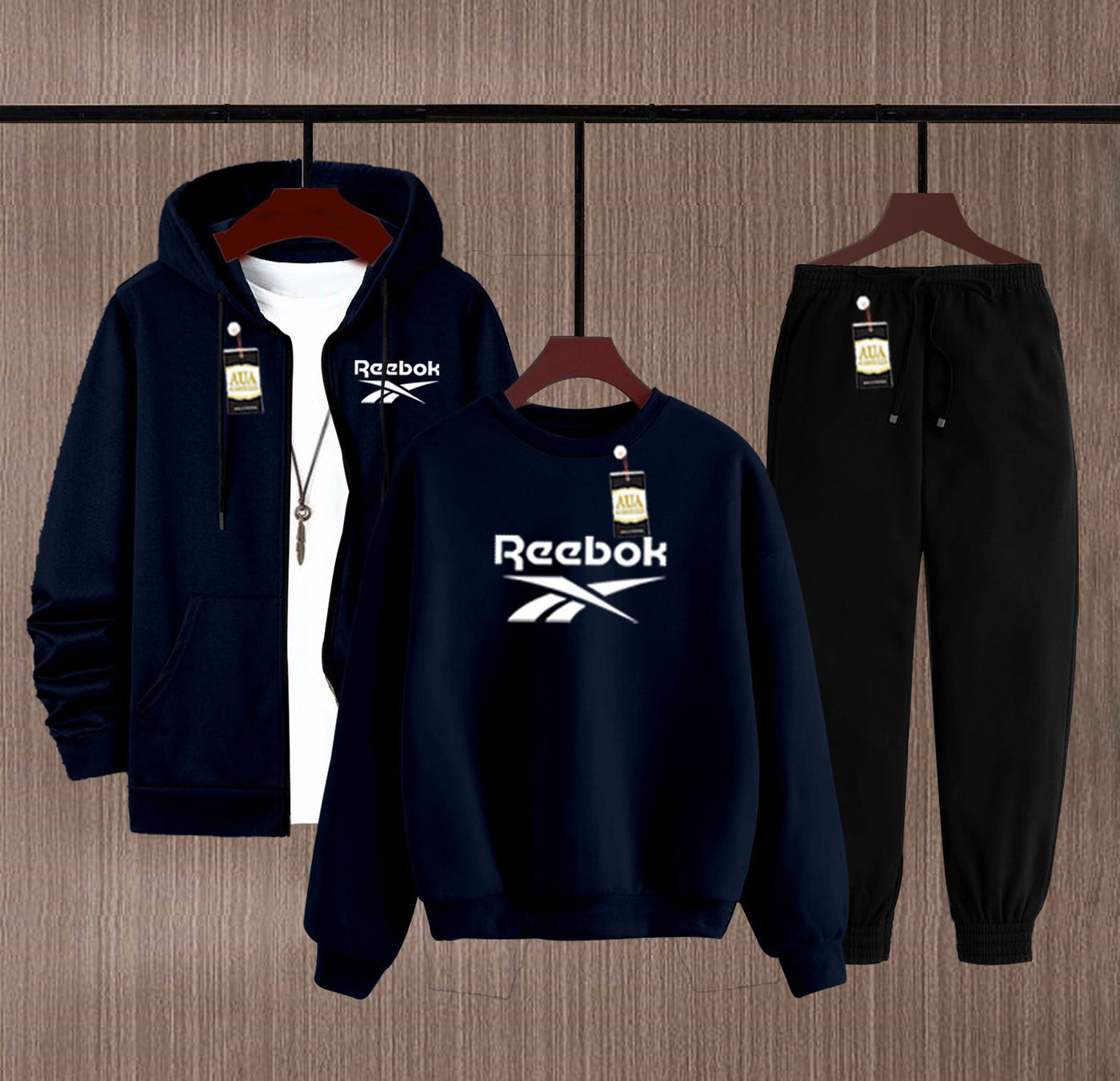Men’s Winter 3-in-1 Suit | Hoodie, Sweatshirt & Trouser Set (Fleece Collection)