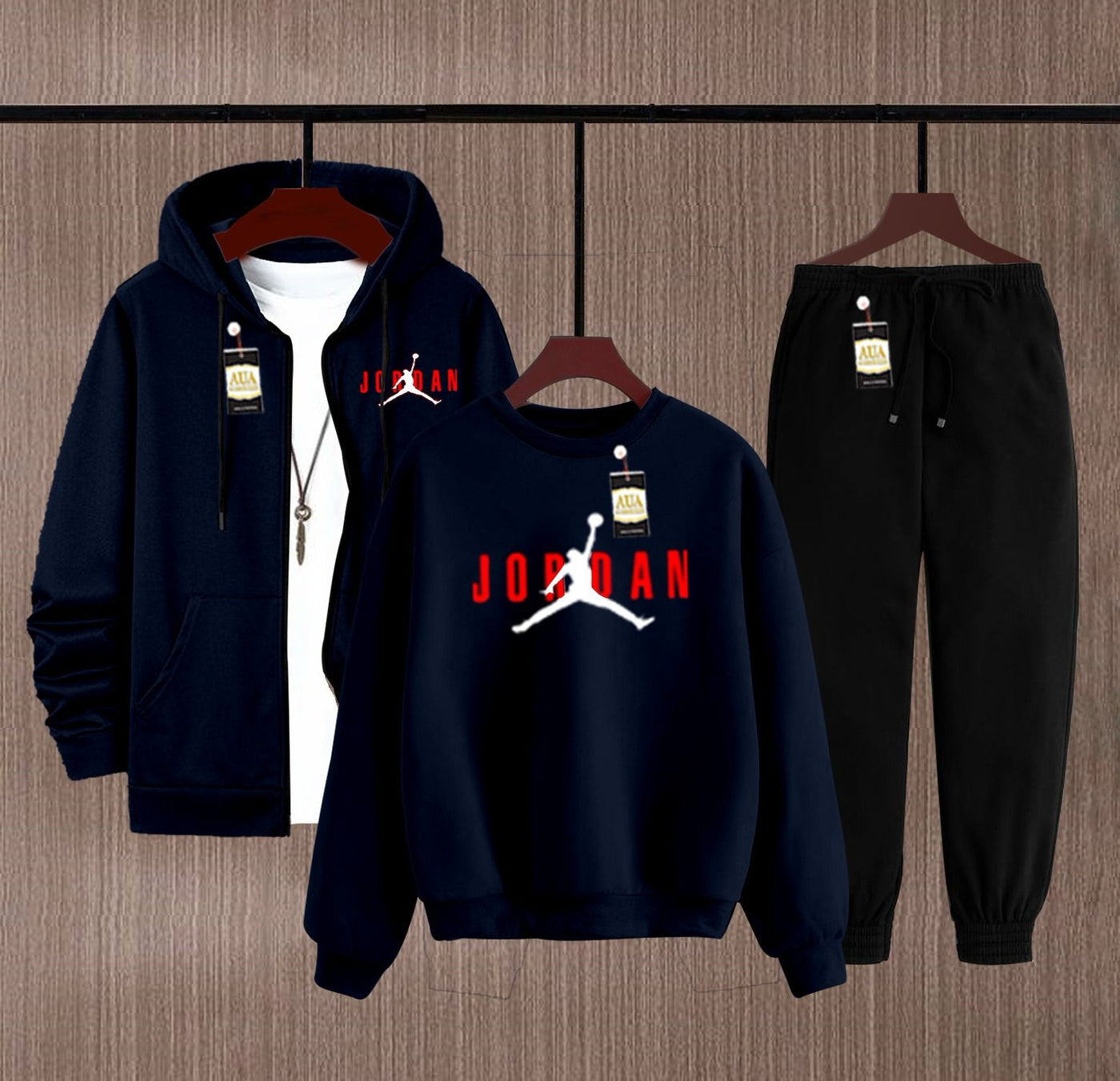 Men’s Winter 3-in-1 Suit | Hoodie, Sweatshirt & Trouser Set (Fleece Collection)