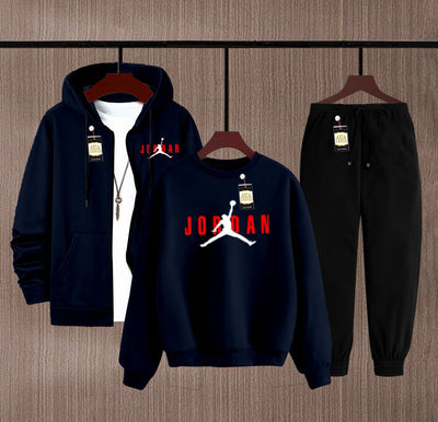 Men’s Winter 3-in-1 Suit | Hoodie, Sweatshirt & Trouser Set (Fleece Collection)