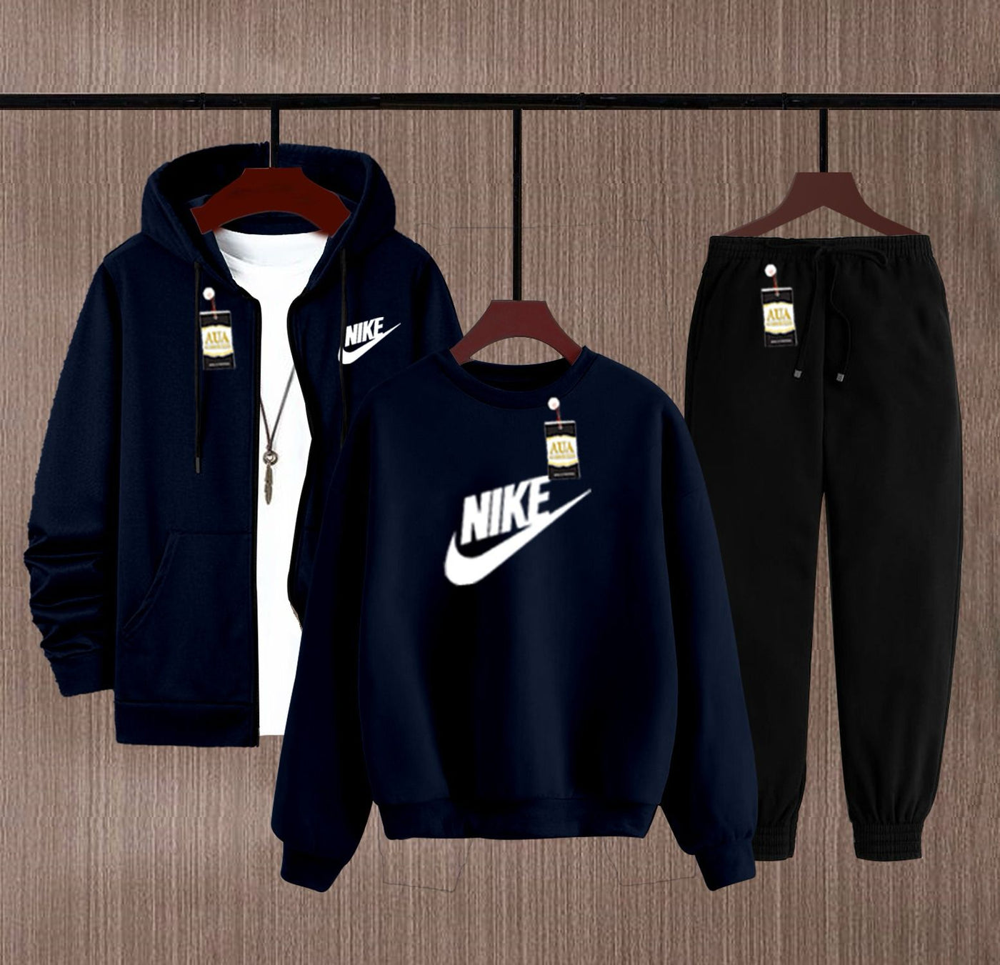 Men’s Winter 3-in-1 Suit | Hoodie, Sweatshirt & Trouser Set (Fleece Collection)
